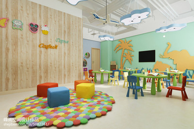 100萬元打造700平米文化藝術空間 峰閣設計下的金啟航幼兒培訓中心